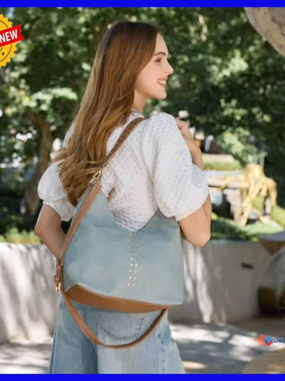 Slouchy Vegan Leather Hobo Bag Convertible Crossbody Purse Spacious